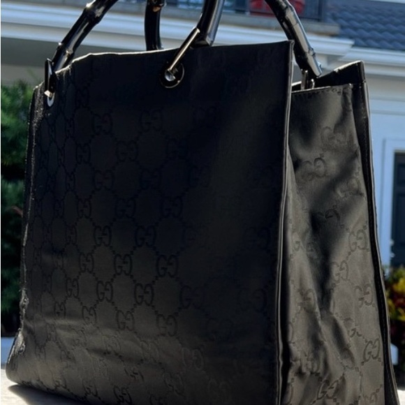 Gucci GG Bamboo Canvas Tote Bag - Picture 3 of 11